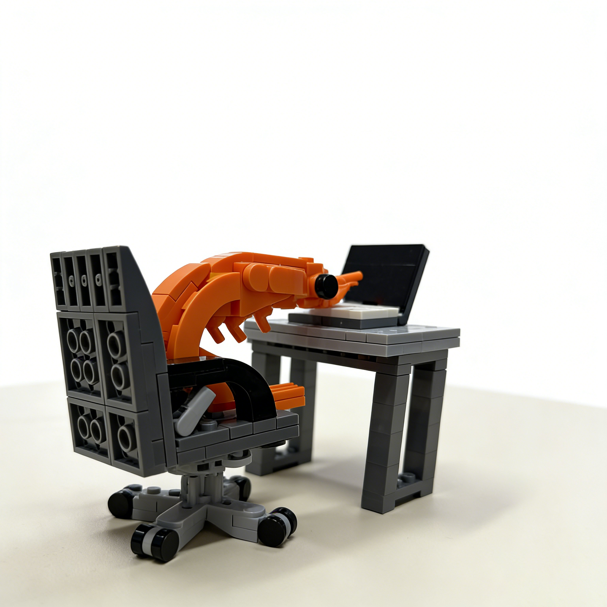 Kids Education Pdf - MOC Building block shrimp model figurines,
