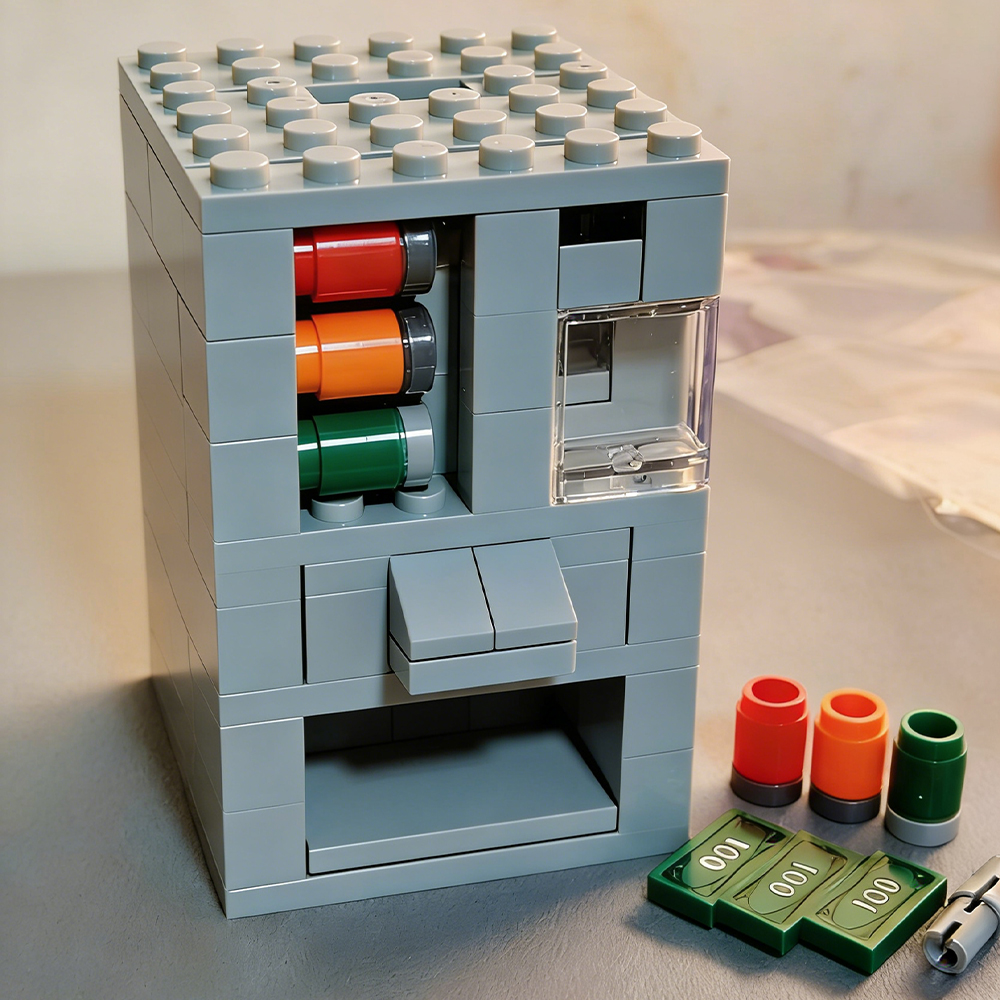 Kids Education Pdf - MOC Coin-operated vending machine Bricks DIY