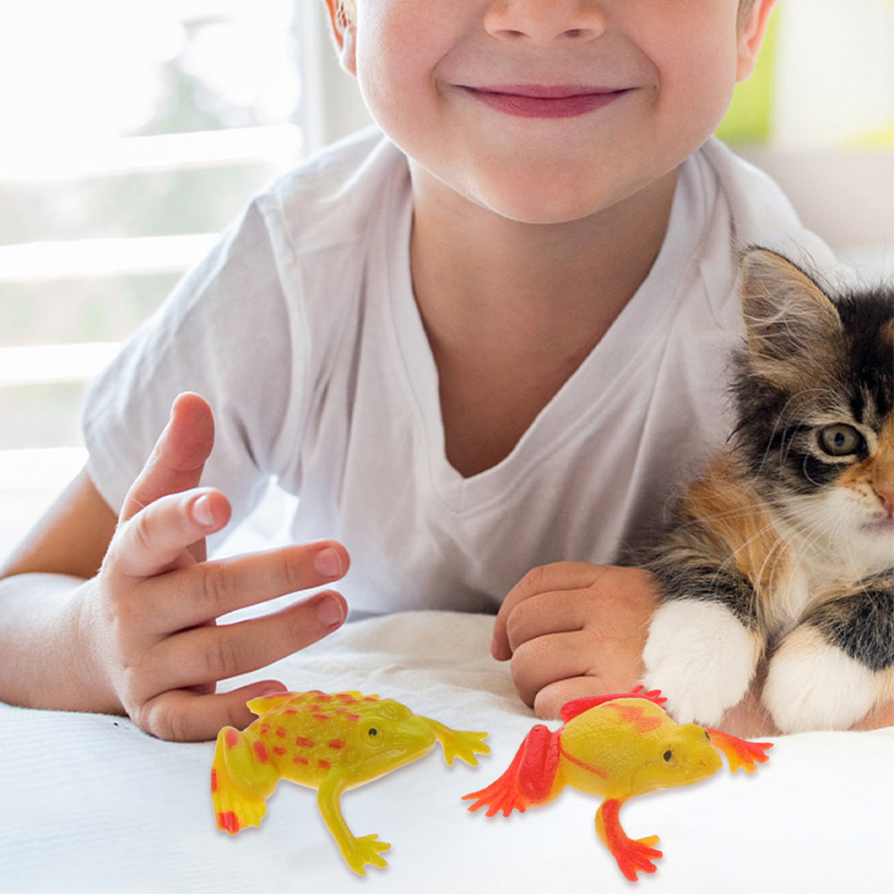 Kids Education Room - 24Pcs Adorable Lifelike Frogs Decor for