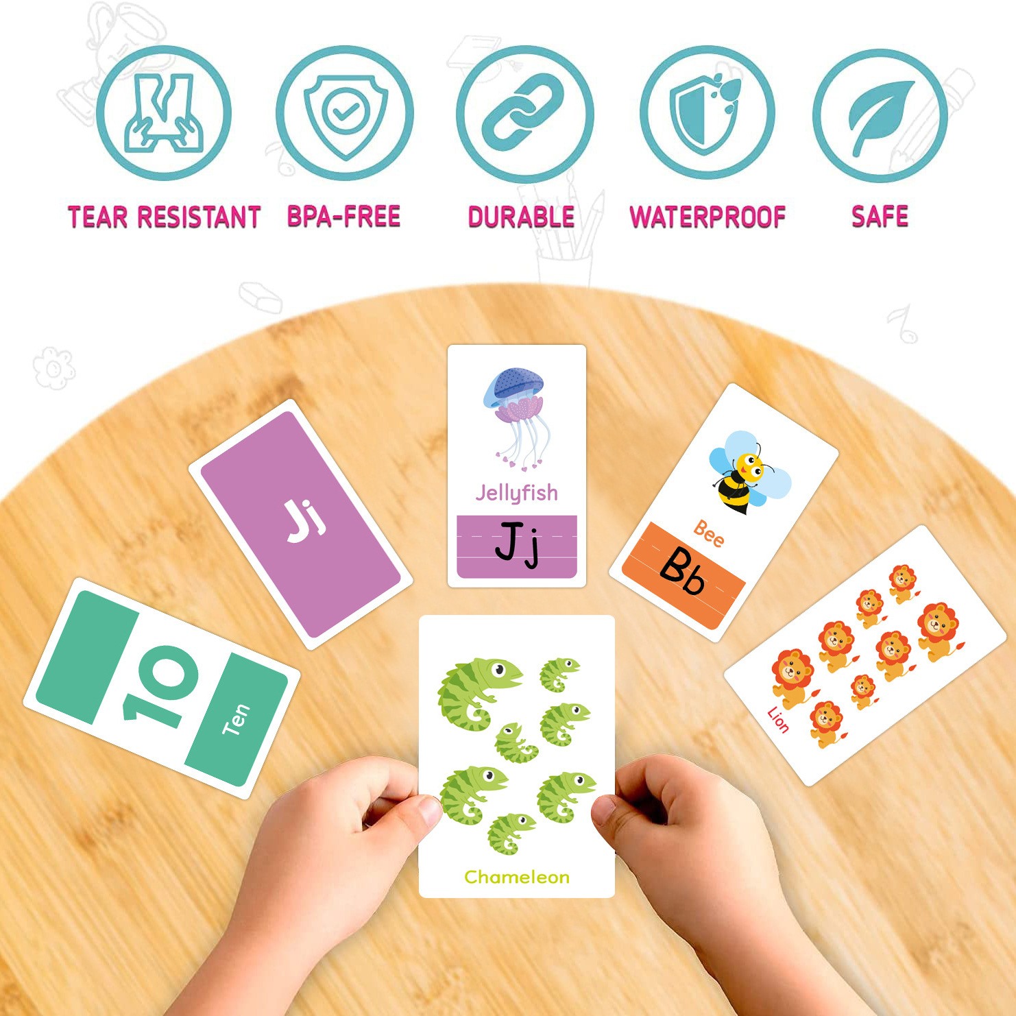 58 Pcs ABC Alphabet Flashcards - Kids Education Gift ulasan dan harga