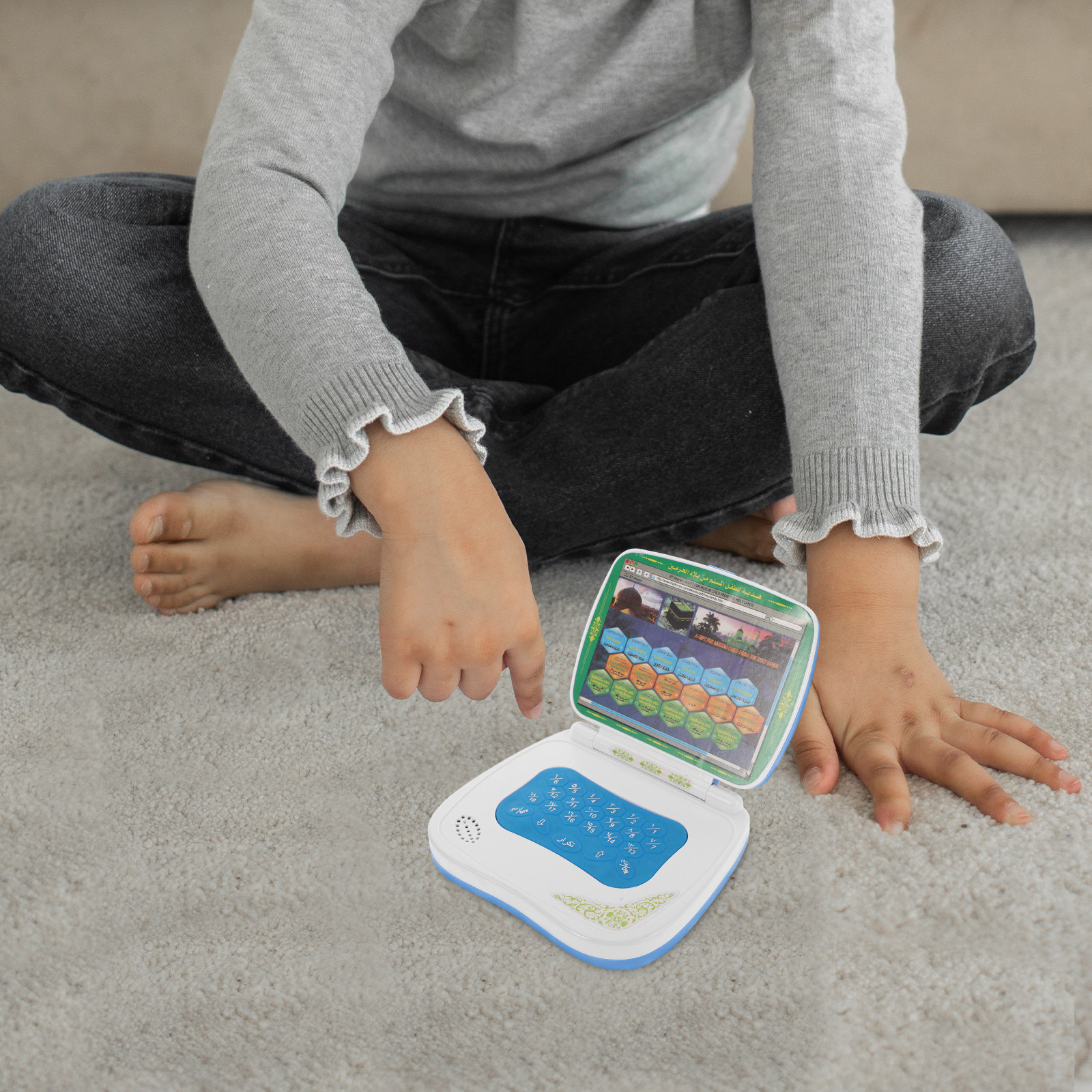 Foldable Touch Screen Arabic L - Kids Educational Computer ulasan dan harga