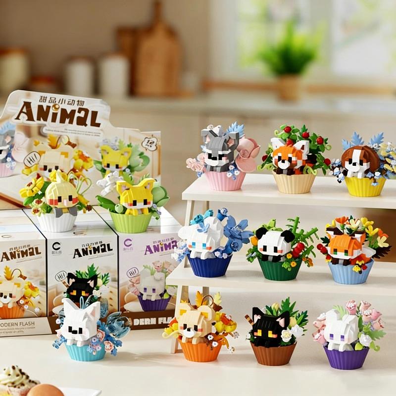 Cute Animal Building Block Toy - Kids Education Desk ulasan dan harga
