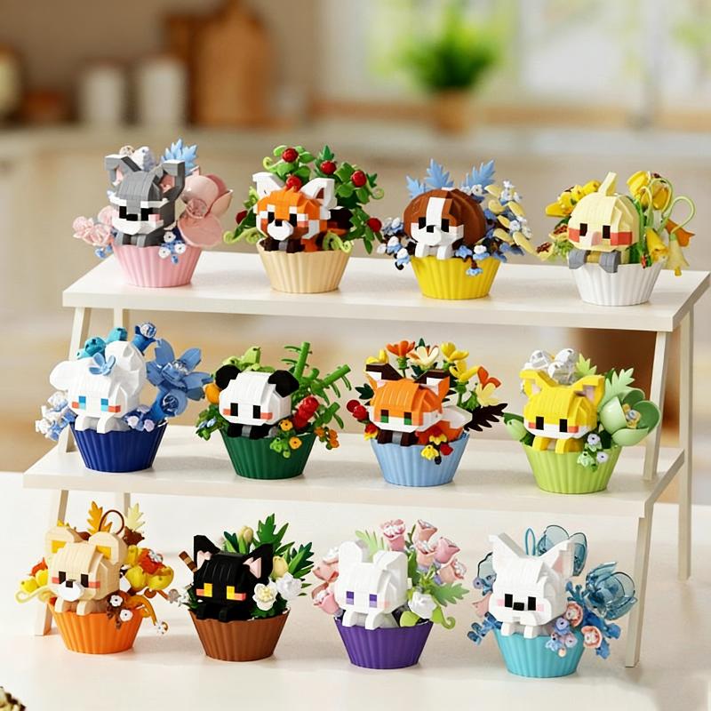 Cute Animal Building Block Toy - Kids Education Desk ulasan dan harga