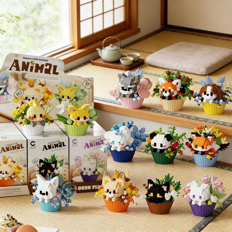 Cute Animal Building Block Toy - Kids Education Desk ulasan dan harga