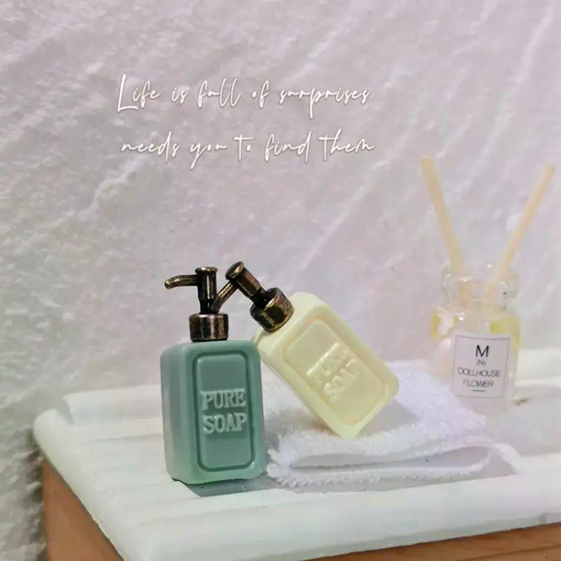 Miniature Soap Dispenser Dollh - Kids Education Room ulasan dan harga
