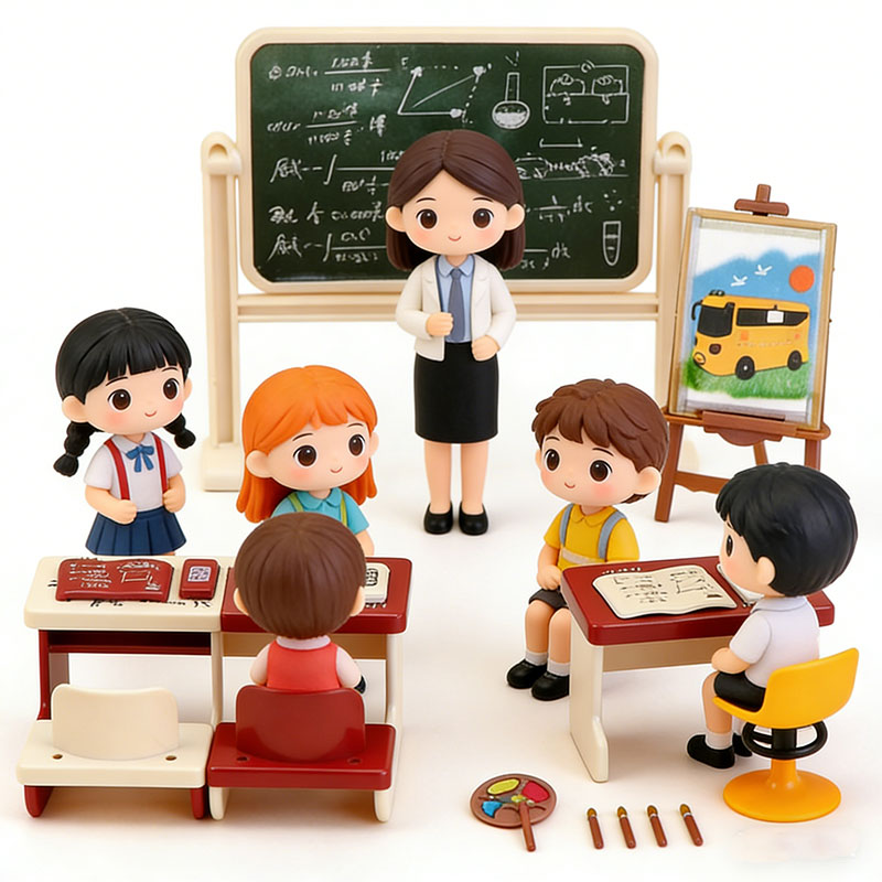 Miniature Class Furniture Set  - Kids Education Desk ulasan dan harga