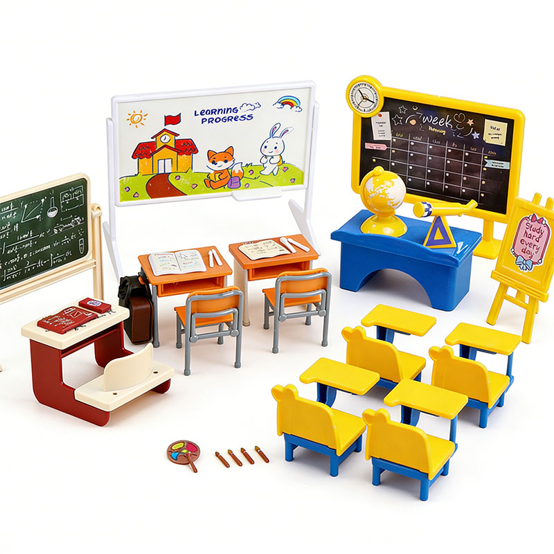 Miniature Class Furniture Set  - Kids Education Desk ulasan dan harga
