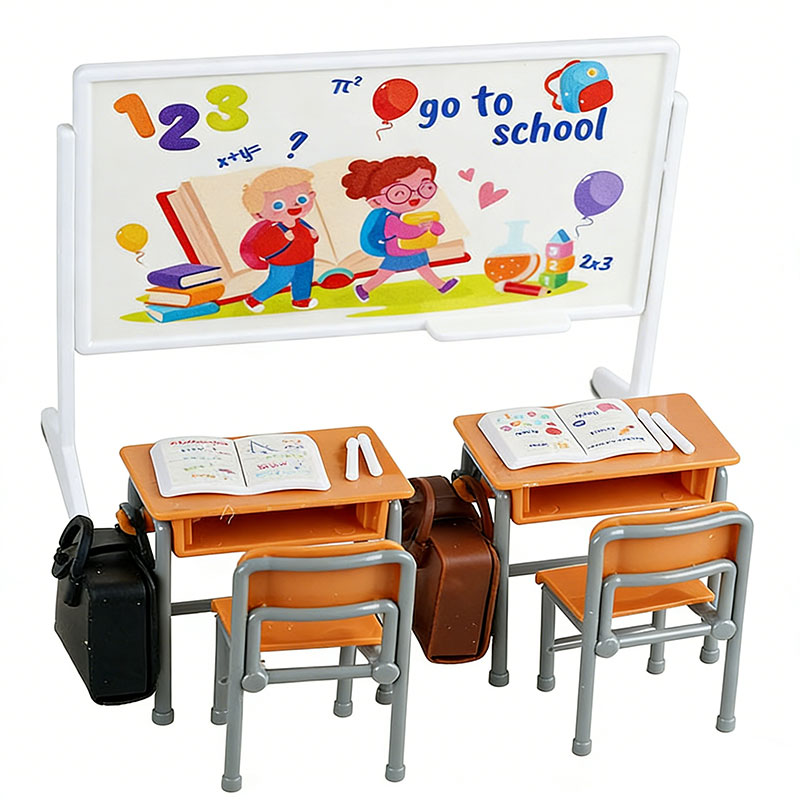 Miniature Class Furniture Set  - Kids Education Desk ulasan dan harga