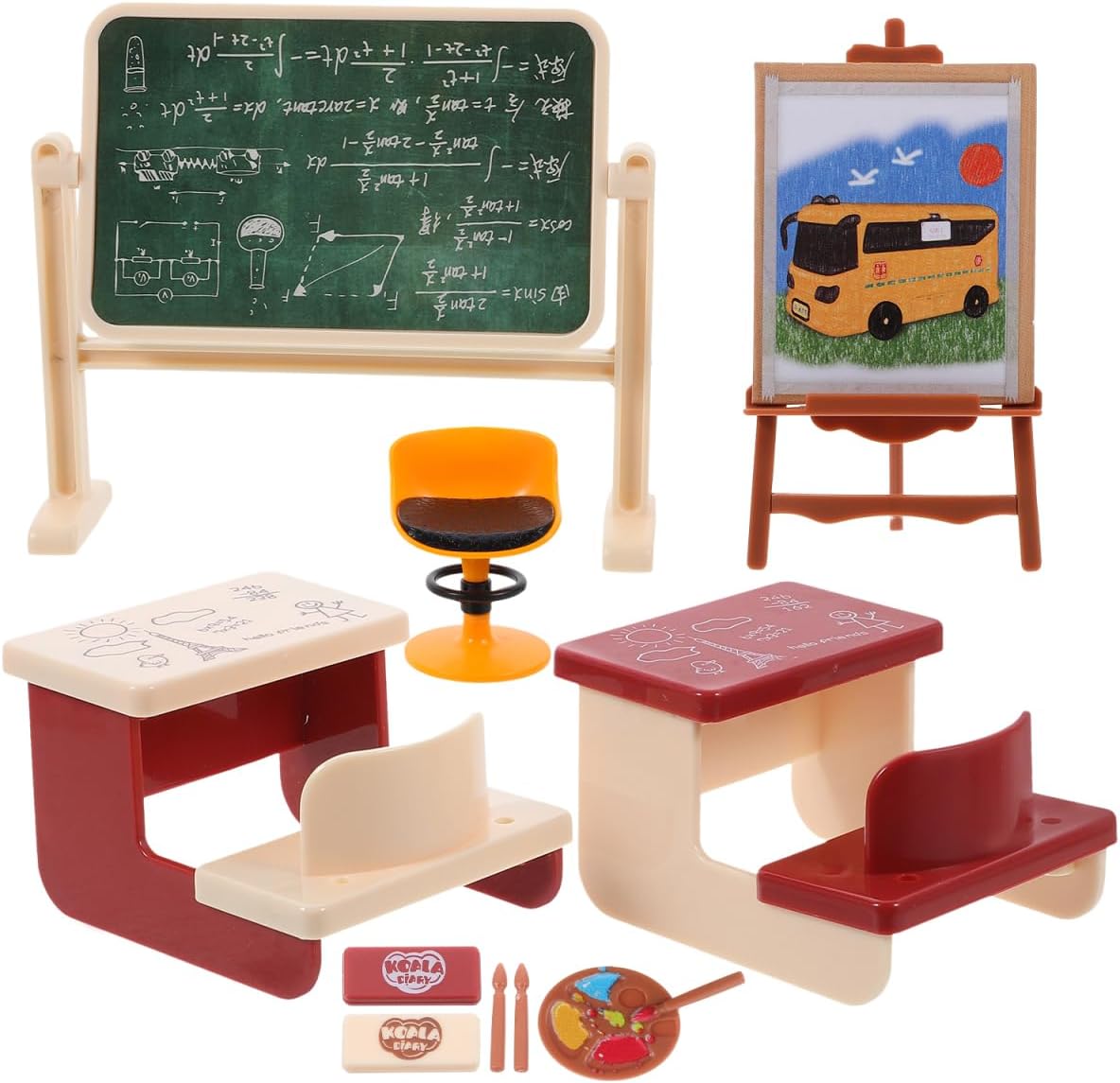 Miniature Class Furniture Set  - Kids Education Desk ulasan dan harga