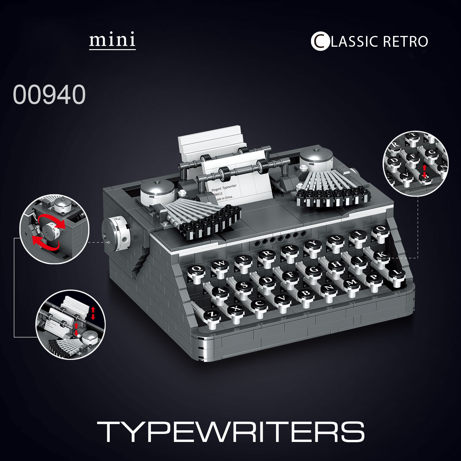 00940 Retro Mechanical Printer - Kids Education Desk ulasan dan harga