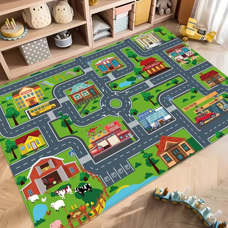 Kids Cartoon City Traffic Road - Kids Education Room ulasan dan harga