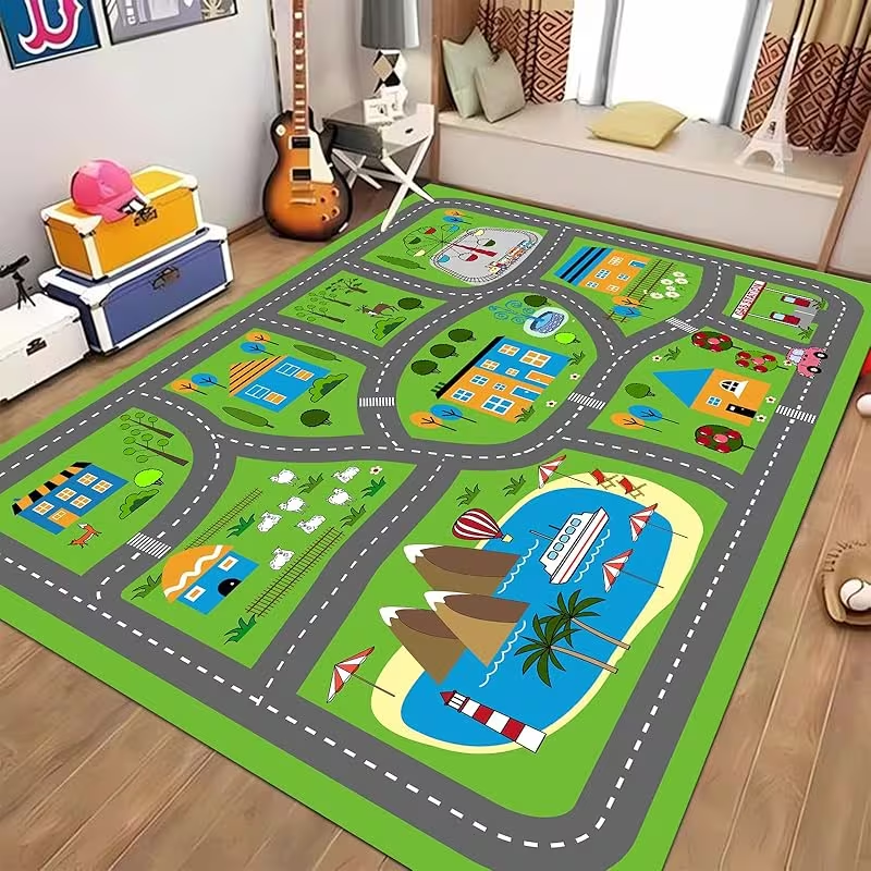 Kids Cartoon City Traffic Road - Kids Education Room ulasan dan harga