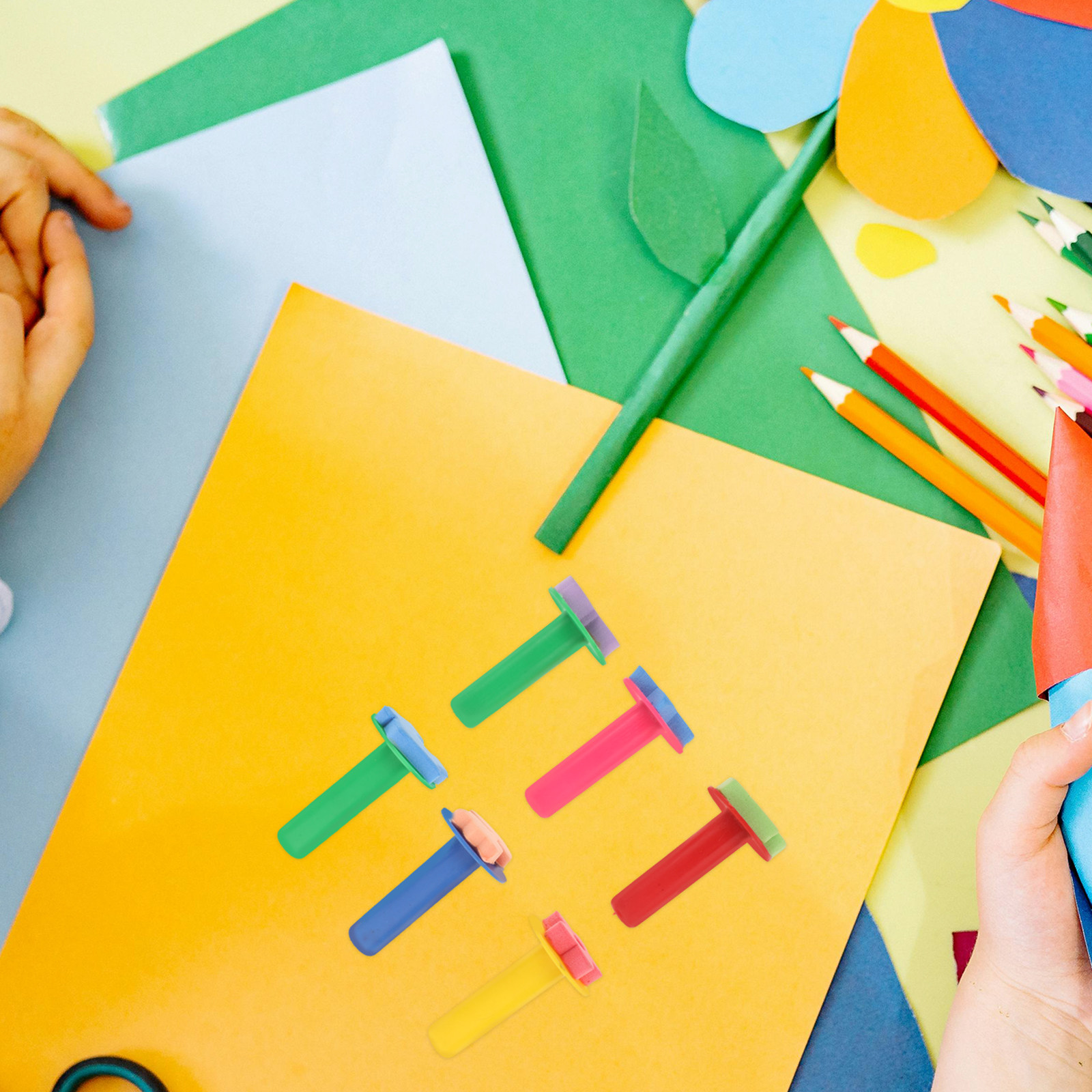6Pcs Kids Sponge Stamp Set Saf - Kids Education Tools ulasan dan harga