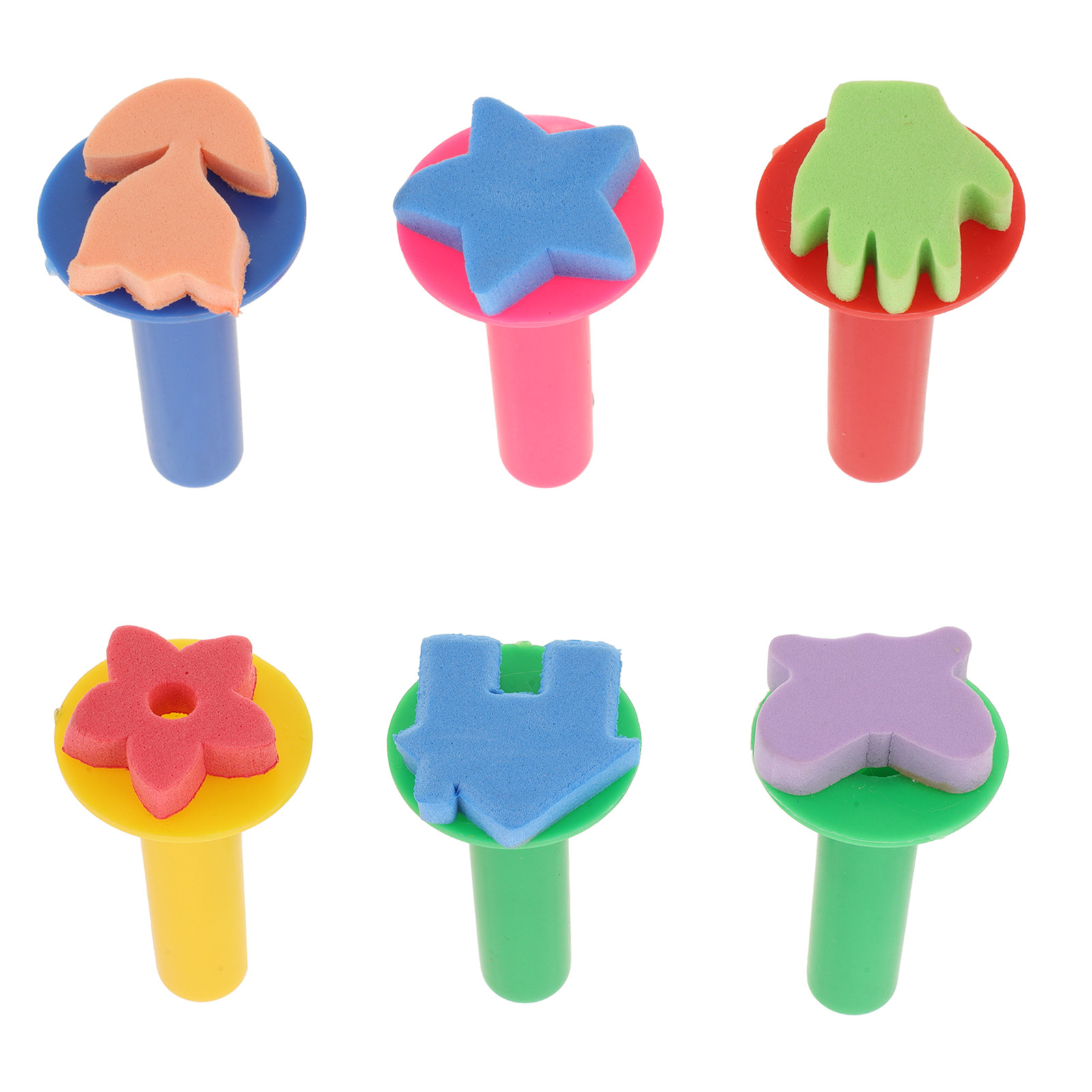 6Pcs Kids Sponge Stamp Set Saf - Kids Education Tools ulasan dan harga