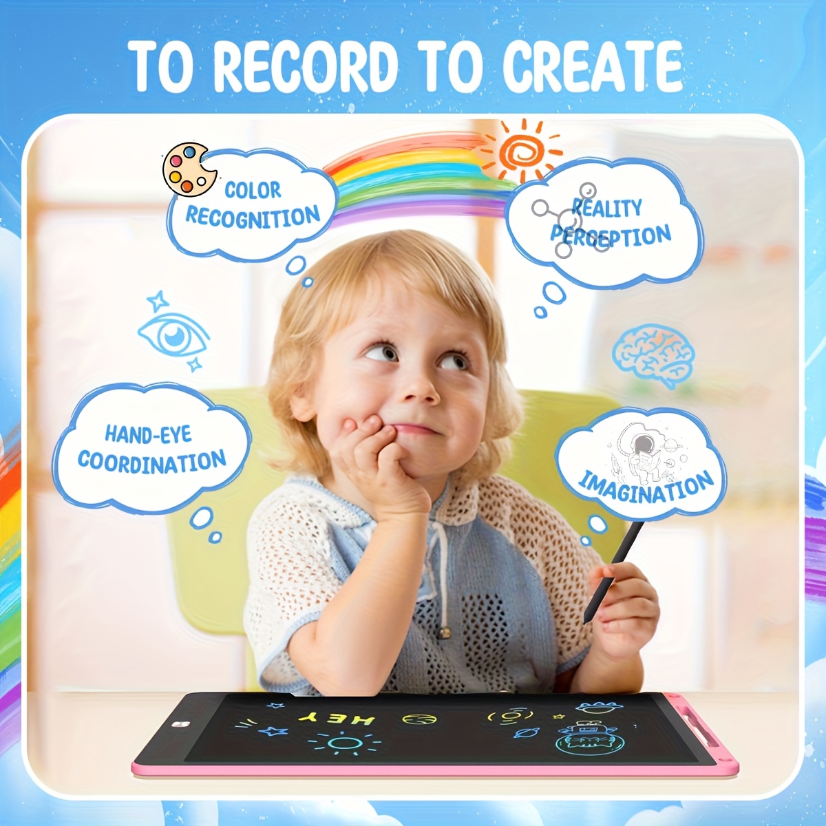 30pcs of 8.5 Inch LCD Drawing  - Kids Education Tablet ulasan dan harga