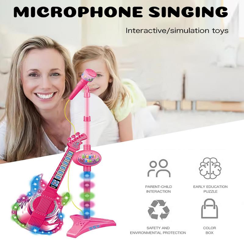 Microphone And Guitar Set For  - Kids Educational Computer ulasan dan harga