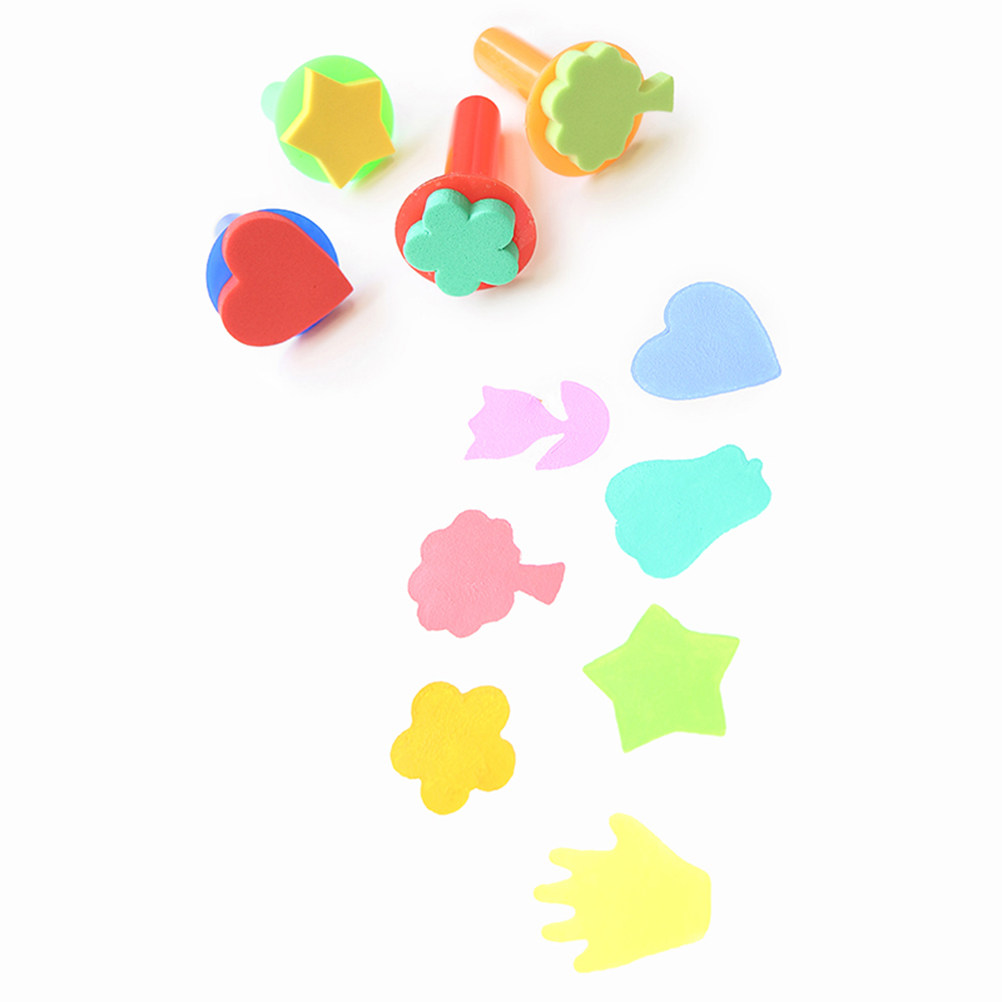 6Pcs Kids Painting Tools Spong - Kids Education Tools ulasan dan harga