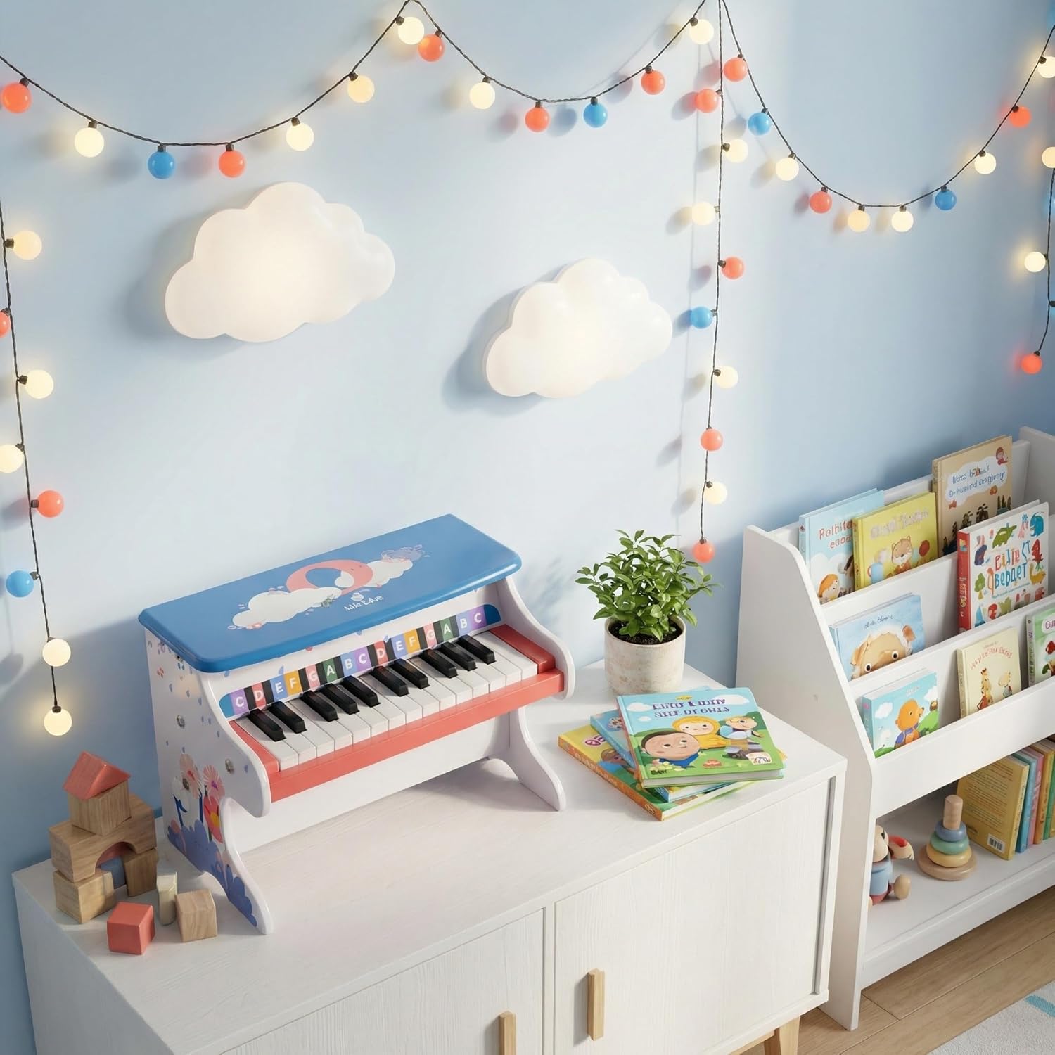 Mini Wooden Digital Piano Keyb - Kids Education Gift ulasan dan harga