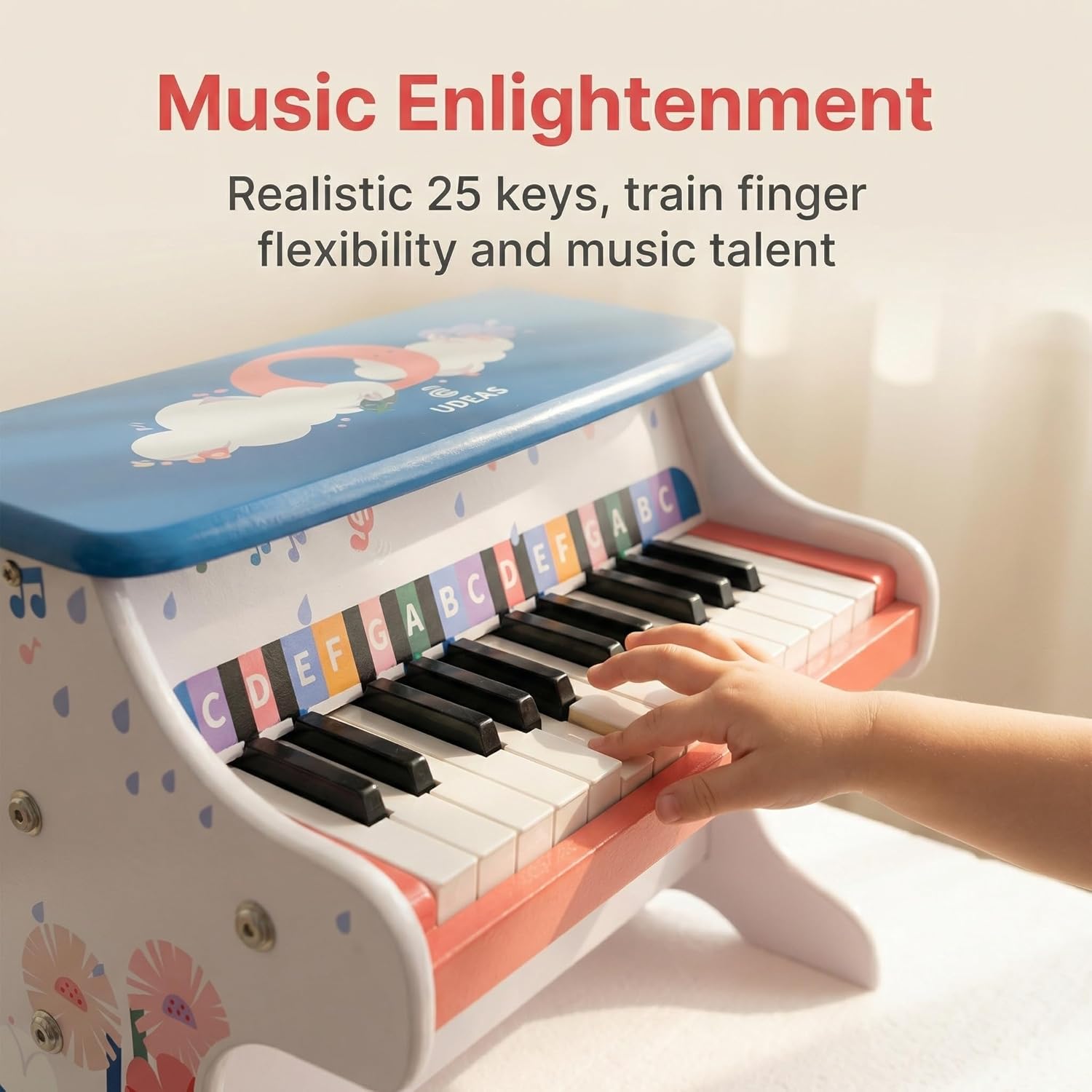 Mini Wooden Digital Piano Keyb - Kids Education Gift ulasan dan harga