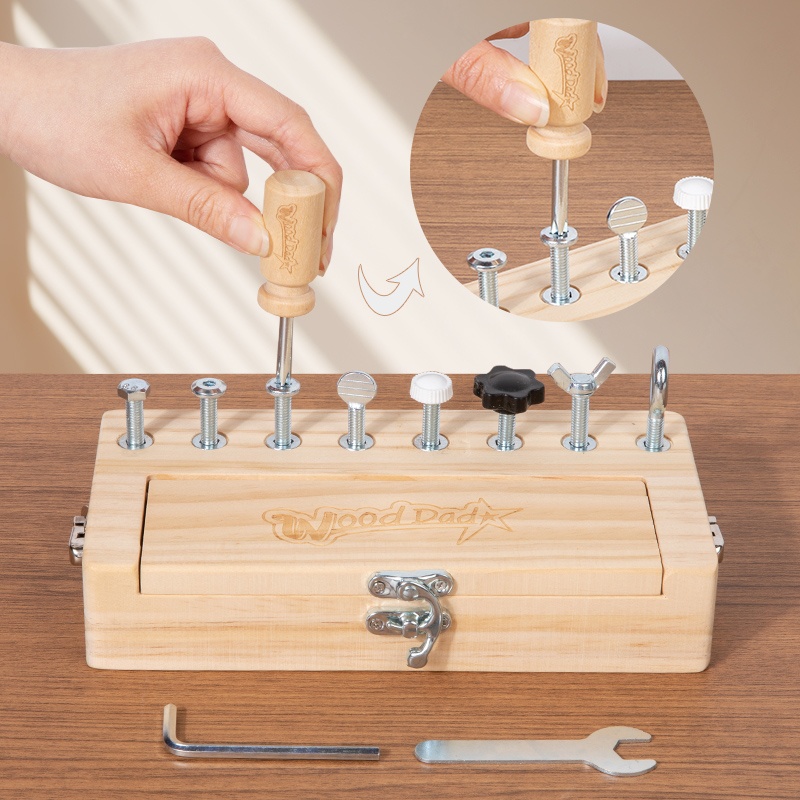 Screw Nut Workbench, Busy Boar - Kids Education Tools ulasan dan harga