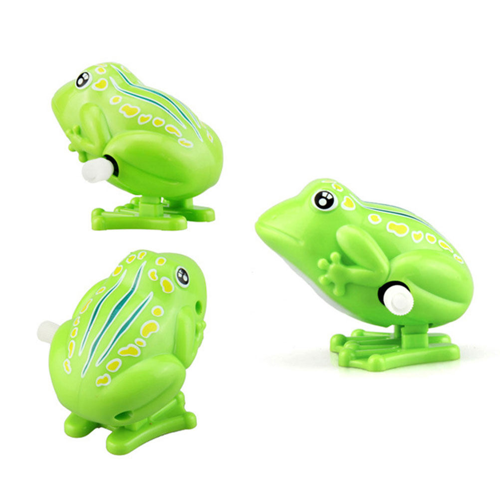 5Pcs Wind-Up Jumping Frogs Pla - Kids Education Gift ulasan dan harga