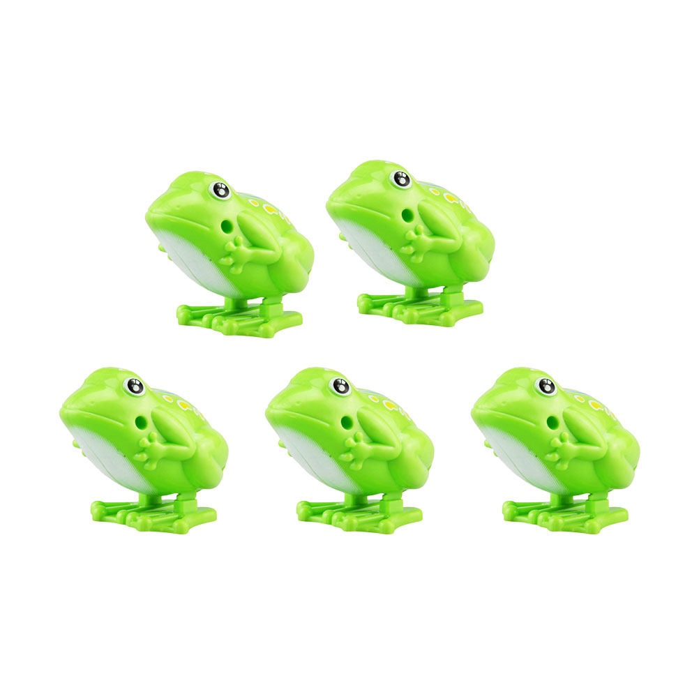 5Pcs Wind-Up Jumping Frogs Pla - Kids Education Gift ulasan dan harga