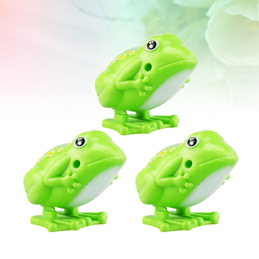 5Pcs Wind-Up Jumping Frogs Pla - Kids Education Gift ulasan dan harga