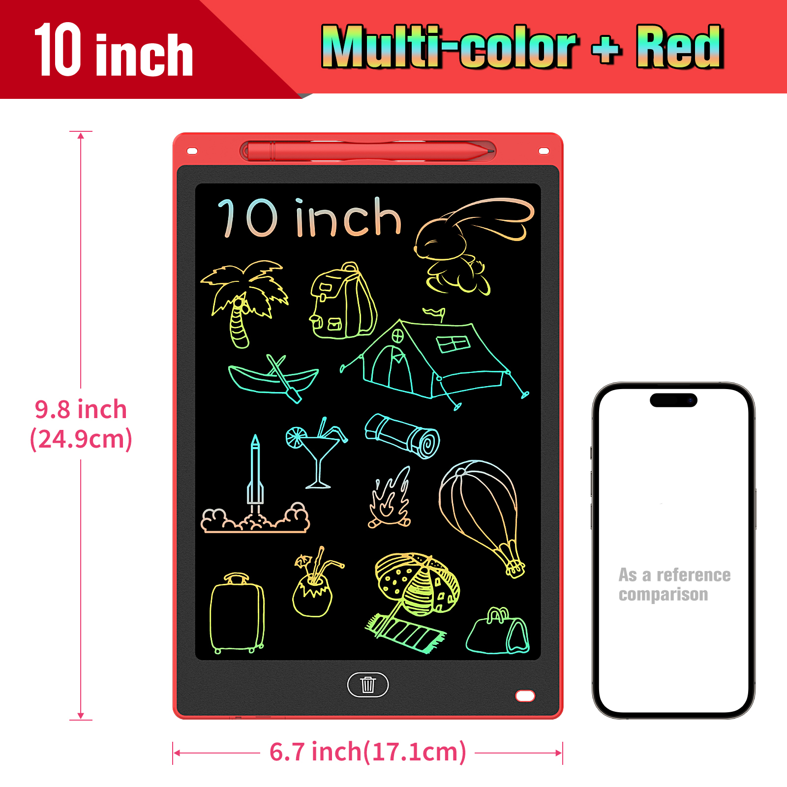 10 Inch LCD Drawing Tablet, Ha - Kids Education Tablet ulasan dan harga