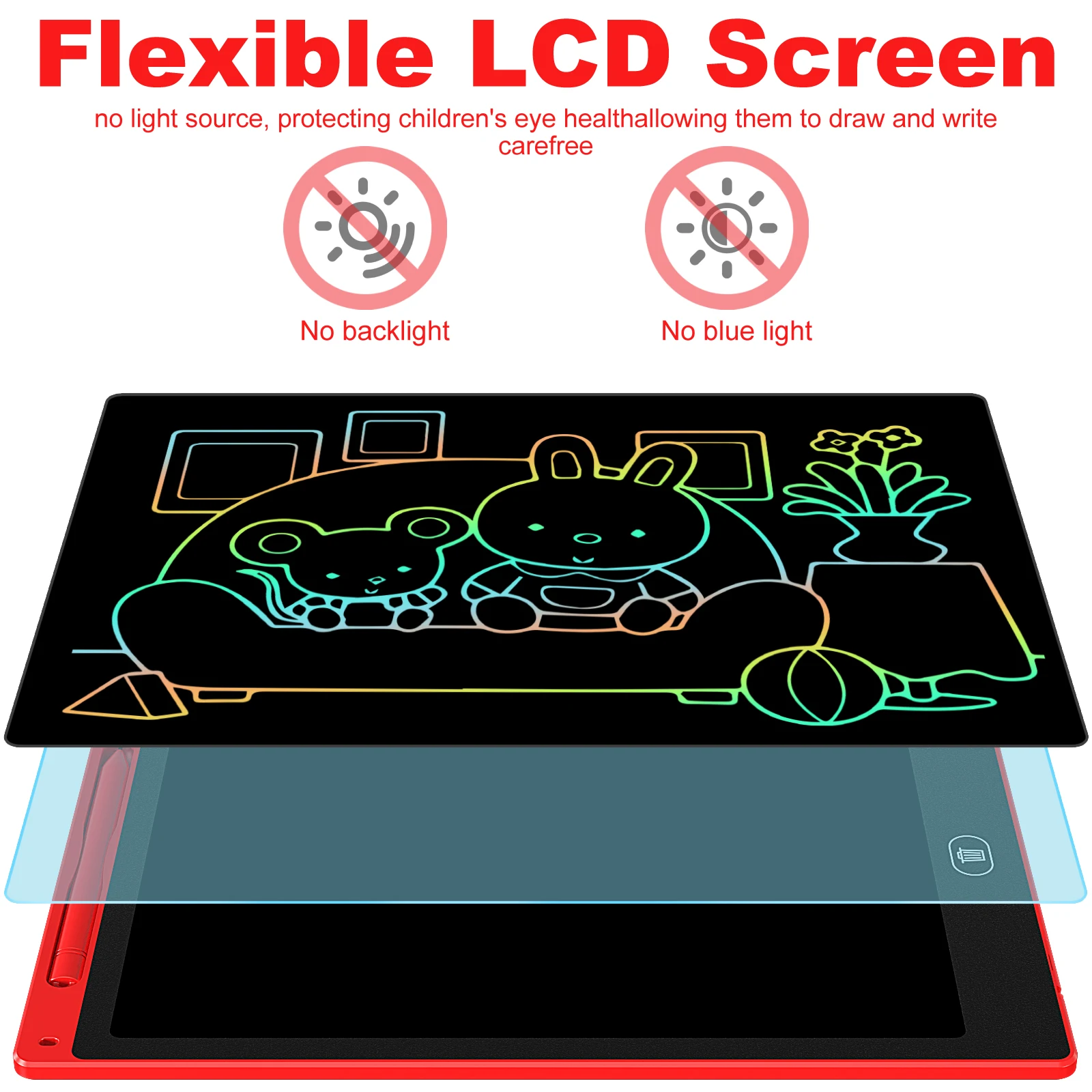 10 Inch LCD Drawing Tablet, Ha - Kids Education Tablet ulasan dan harga
