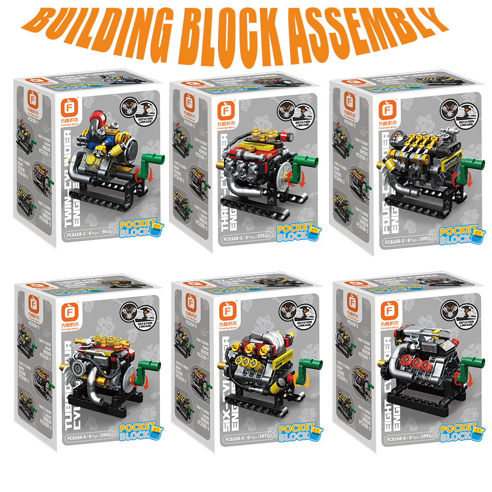 Mini Engine 2/3/4/6/8 Cylinder - Kids Education Gift ulasan dan harga