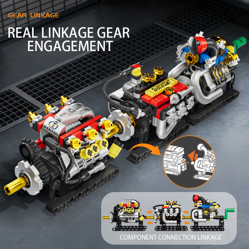 Mini Engine 2/3/4/6/8 Cylinder - Kids Education Gift ulasan dan harga