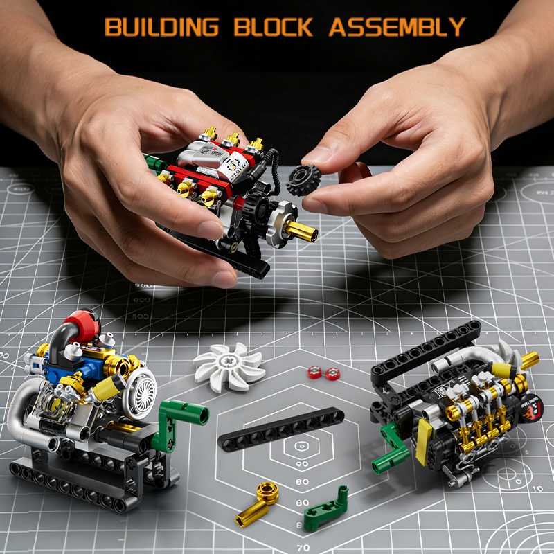 Mini Engine 2/3/4/6/8 Cylinder - Kids Education Gift ulasan dan harga