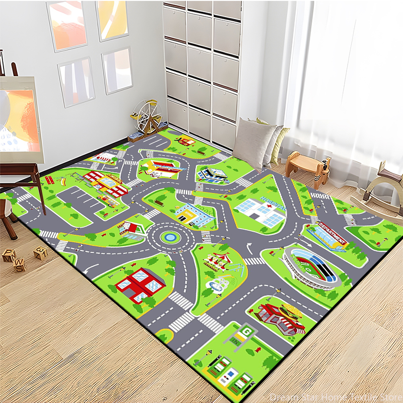 Kids Road Traffic Carpet Carto - Kids Education Room ulasan dan harga