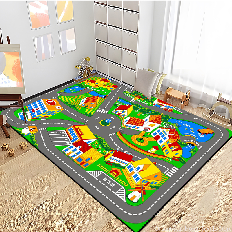 Kids Road Traffic Carpet Carto - Kids Education Room ulasan dan harga