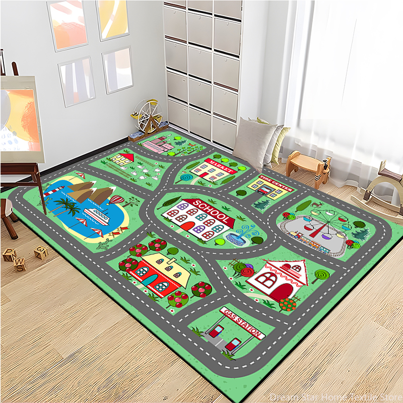 Kids Road Traffic Carpet Carto - Kids Education Room ulasan dan harga