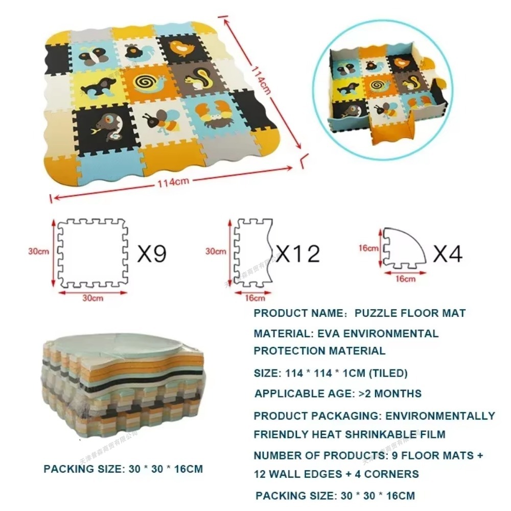EVA Foam Baby Play Mat Soft Ba - Kids Education Room ulasan dan harga