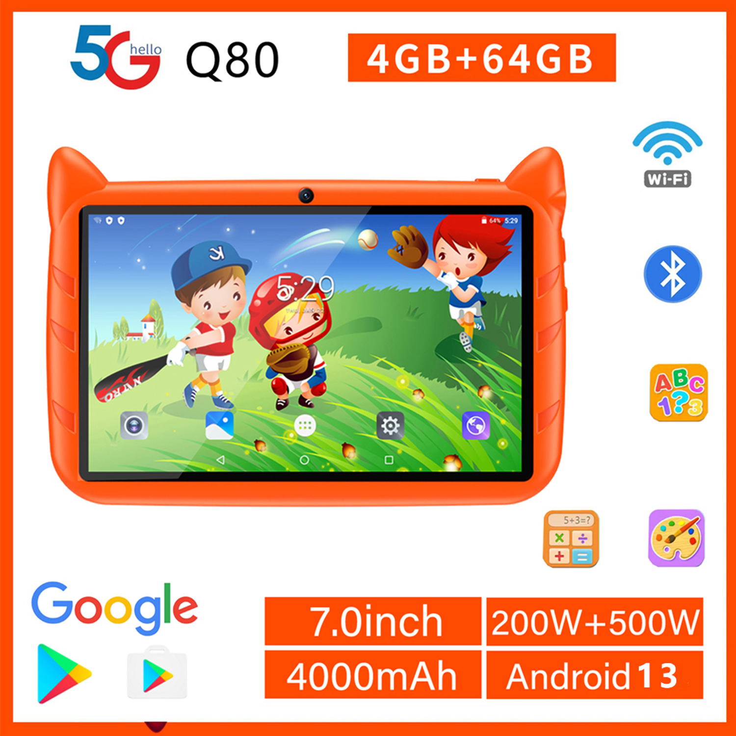 New 5G WiFi Kids Tablet 7 Inch - Kids Education Tablet ulasan dan harga