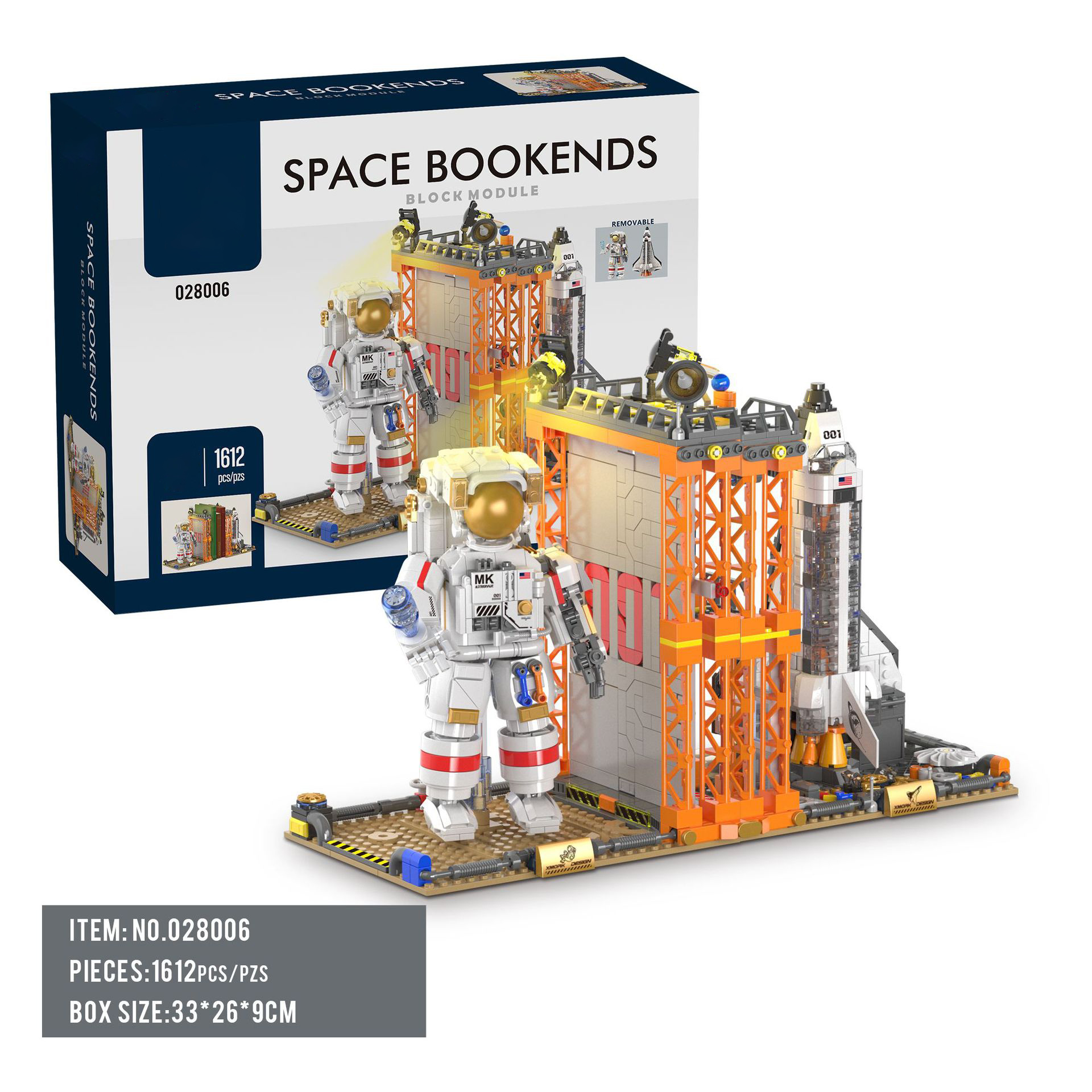 1623PCS Space Bookends Buildin - Kids Education Desk ulasan dan harga