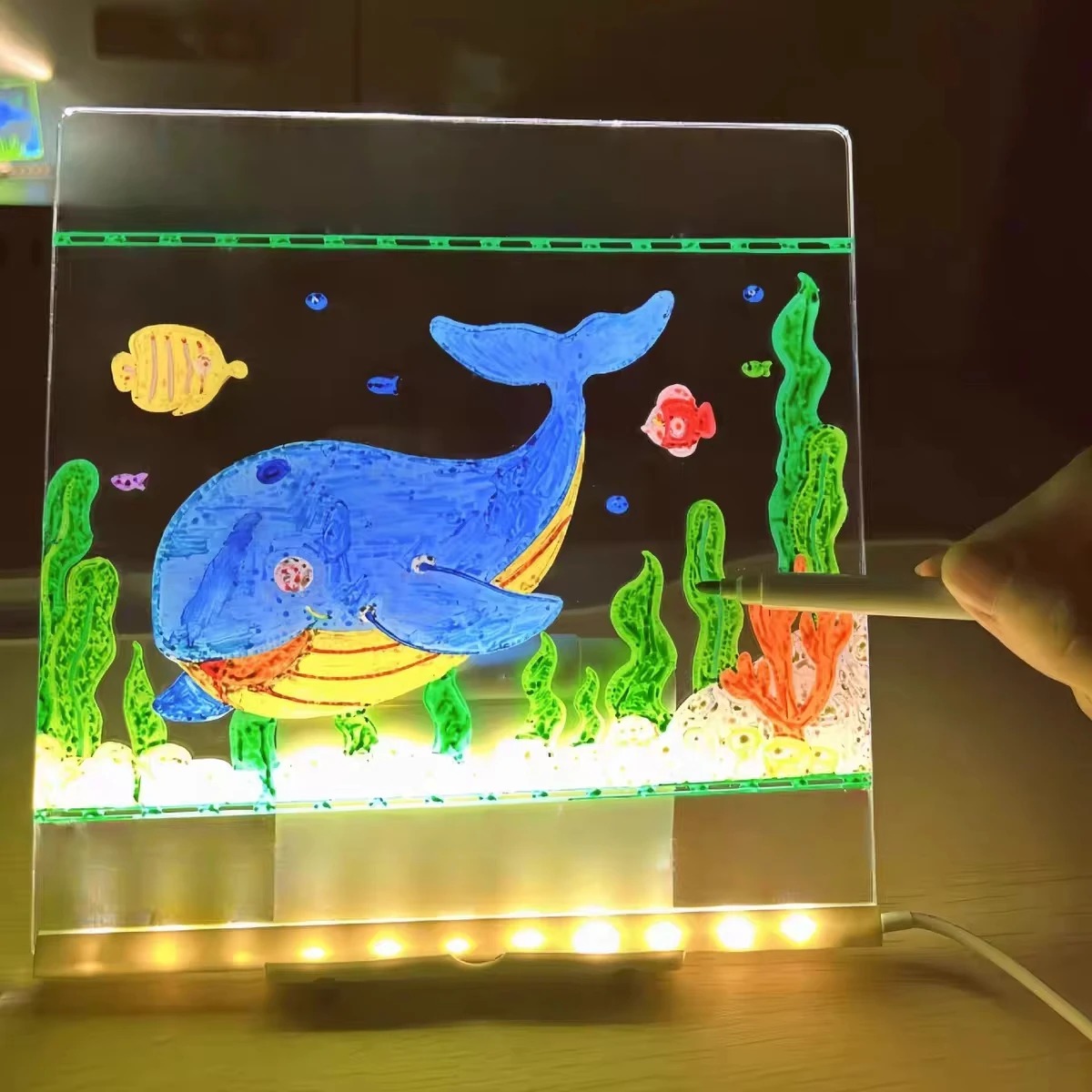 Magic Glow Kids Drawing Board: - Kids Education Tablet ulasan dan harga