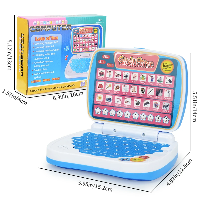 English Learning Small Laptop  - Kids Educational Computer ulasan dan harga