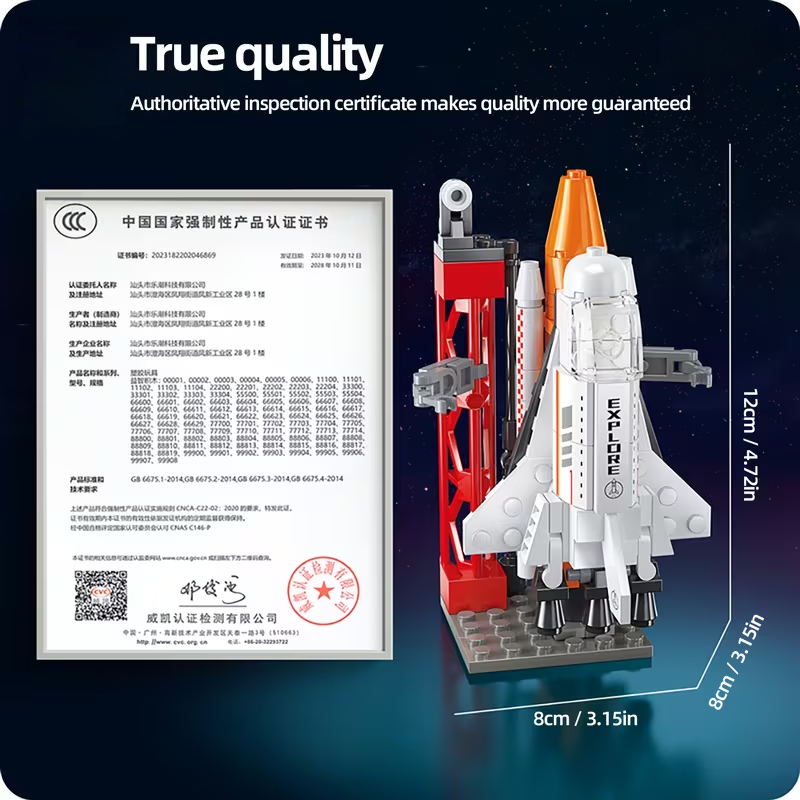 Rocket Launch Building Blocks  - Kids Education Room ulasan dan harga