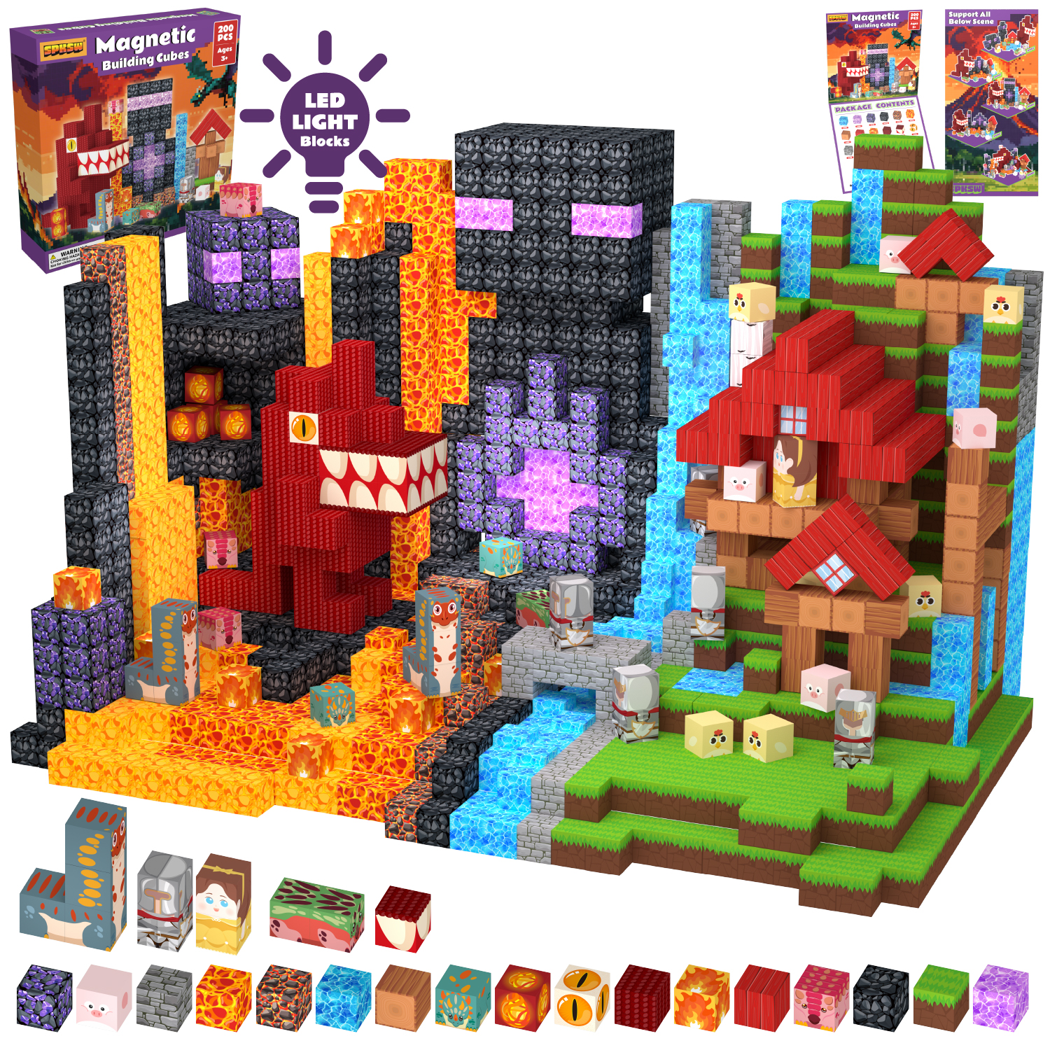 Magnetic Cube Dinosaur Park Bl - Kids Education Desk ulasan dan harga