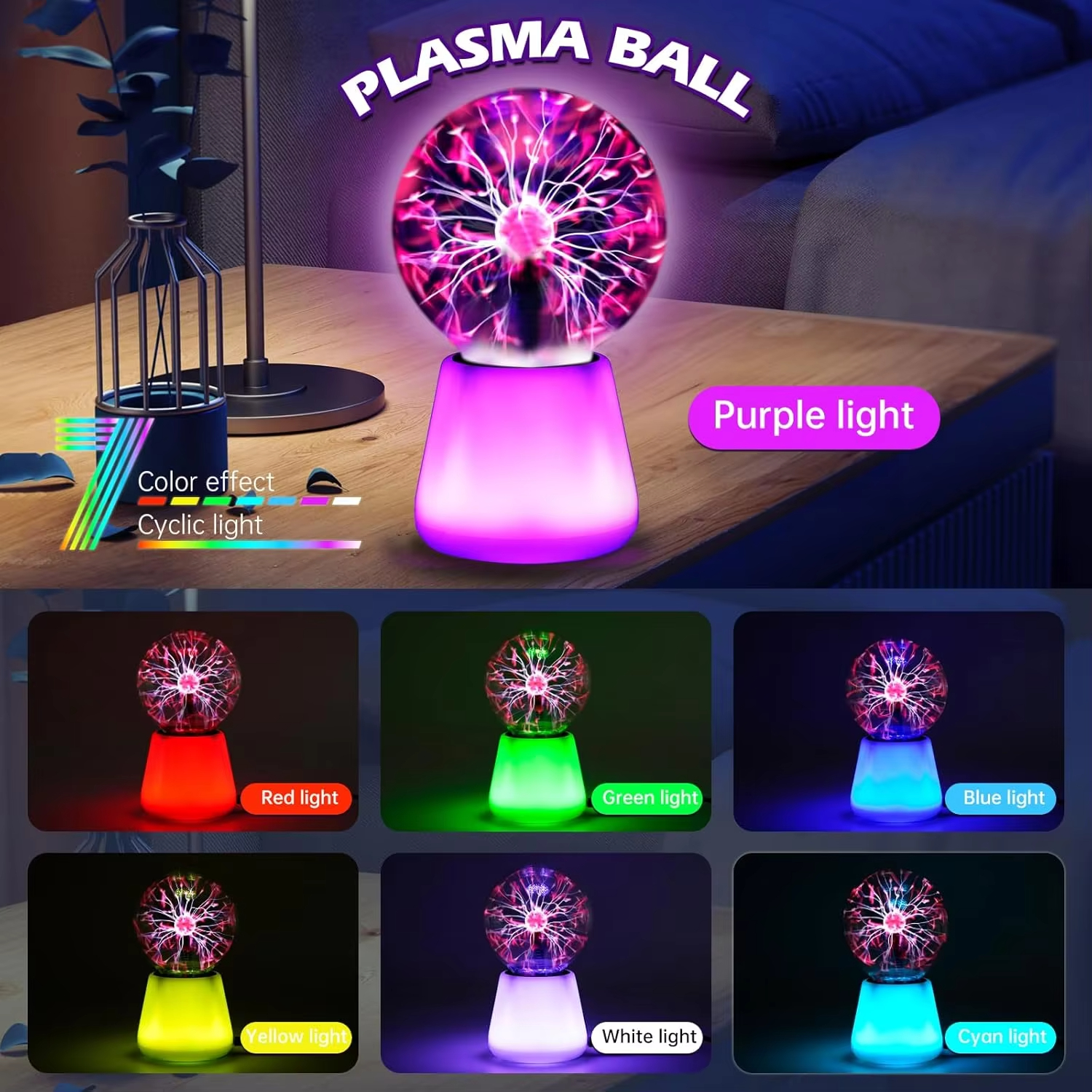 Plasma Ball Lamps Interactive  - Globe Interactive Light ulasan dan harga