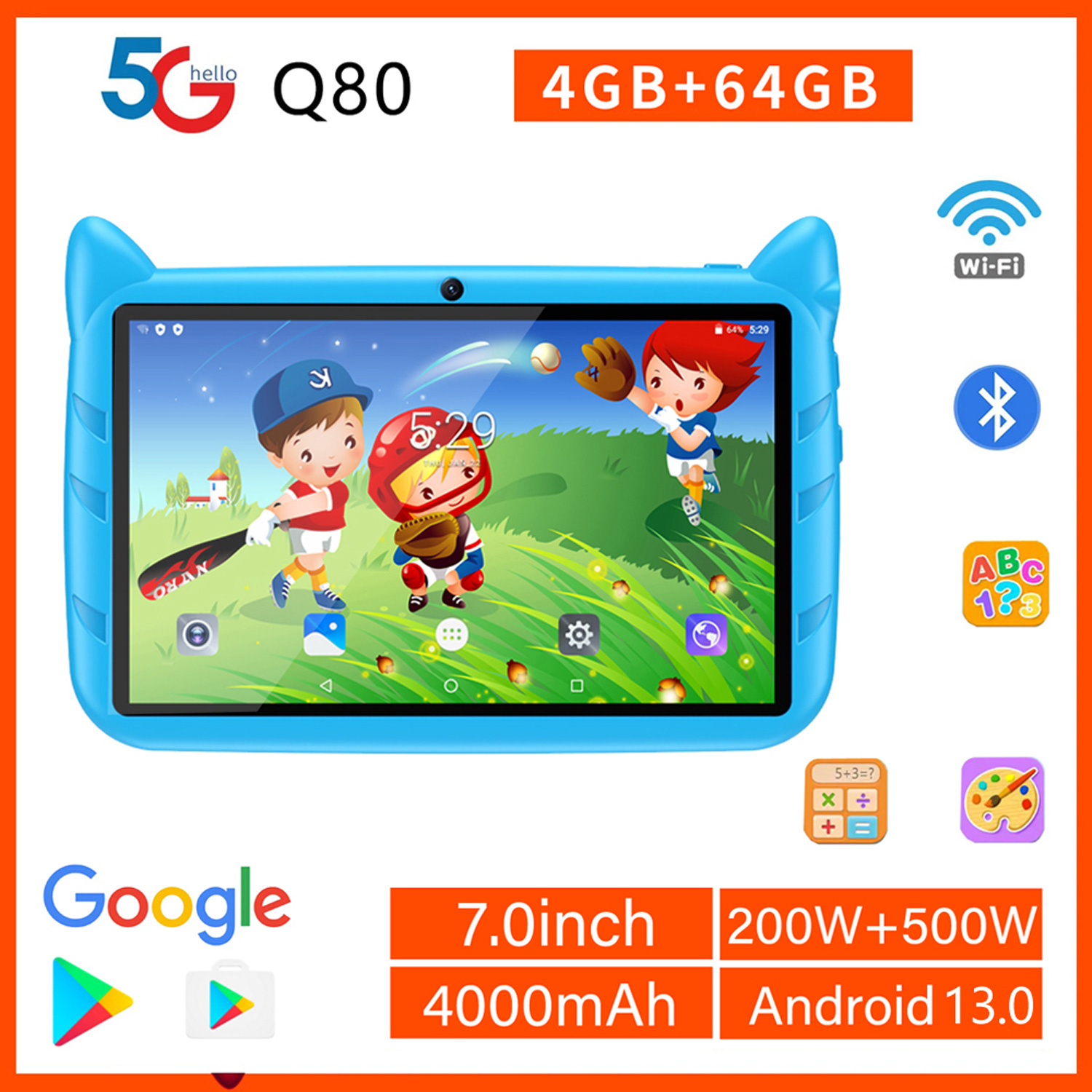 New 7 Inch Global Version 5G W - Kids Education Tablet ulasan dan harga