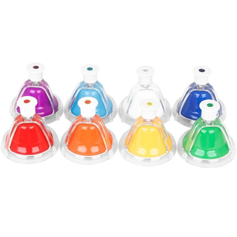 8 Notes Colorful Hand Bells Se - Kids Education Desk ulasan dan harga