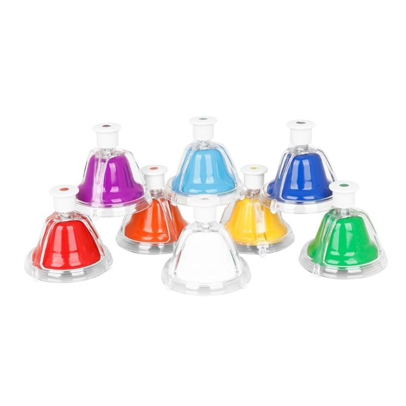 8 Notes Colorful Hand Bells Se - Kids Education Desk ulasan dan harga