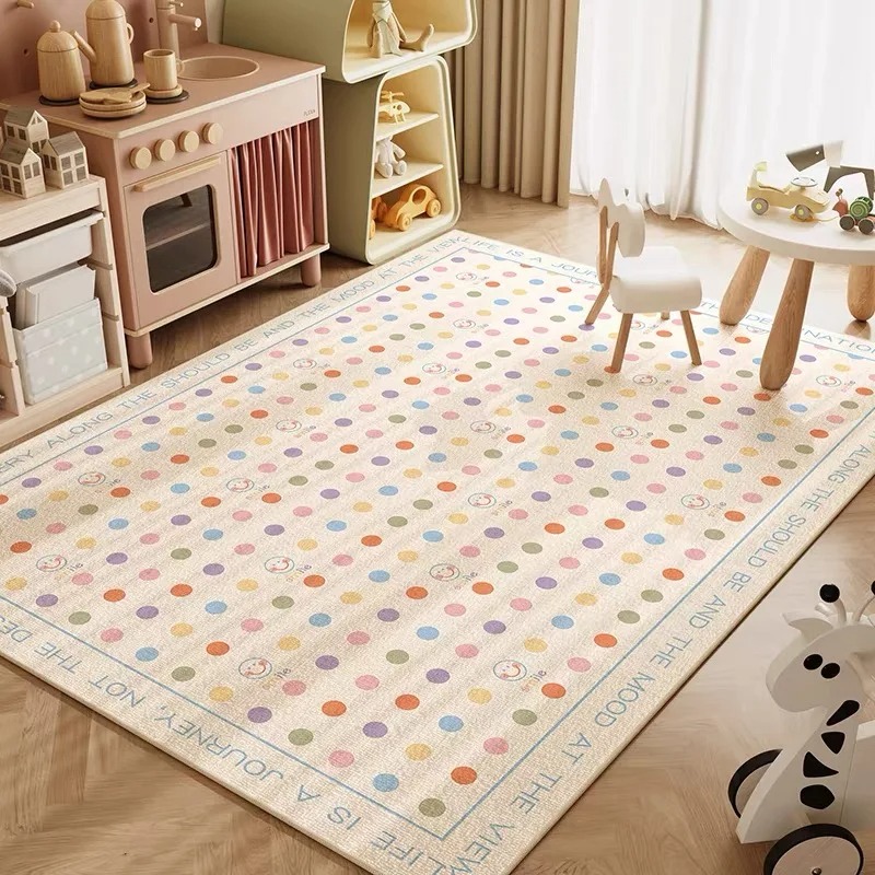 Cute Polka Dots Play Carpet Lo - Kids Education Room ulasan dan harga