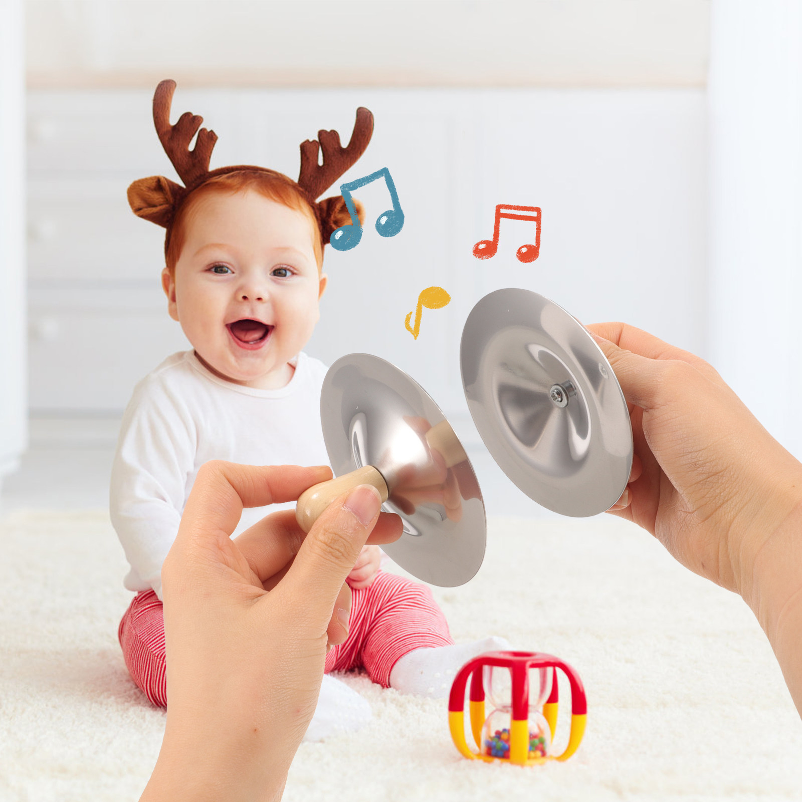 2Pcs Small Finger Cymbals Kids - Kids Education Tools ulasan dan harga